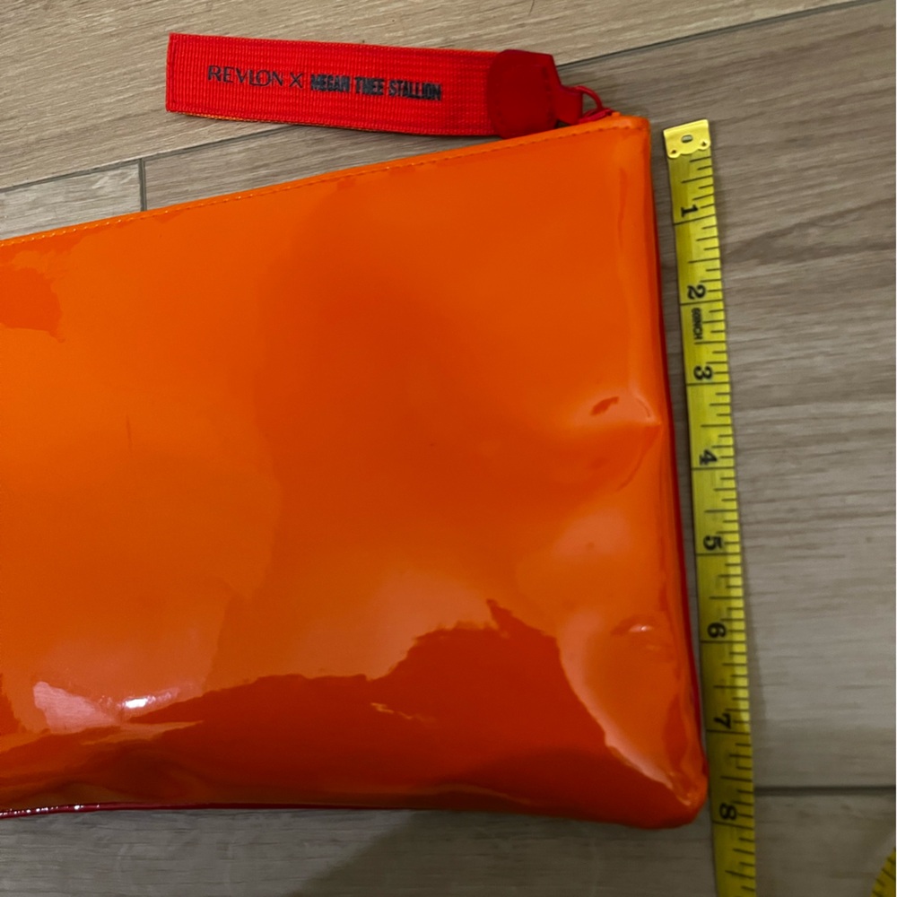 Revlon x Megan Thee Stallion Orange Red Makeup Bag Pouch - Picture 5 of 5